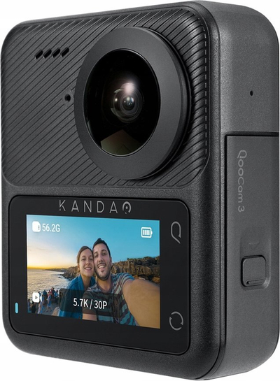 Kamerë aksion Kandao QooCam 3 360°, Travel Combo, e zezë