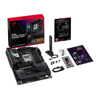 Motherboard ASUS ROG STRIX X870-F GAMING WIFI, AMD X870, Socket AM5, ATX, e zezë