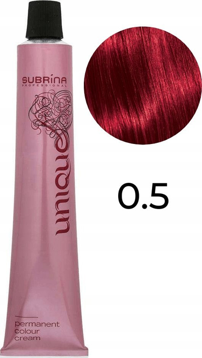 Ngjyrë flokësh Subrina Professional Unique 0/5 Red, e përhershme, 100 ml, për gra