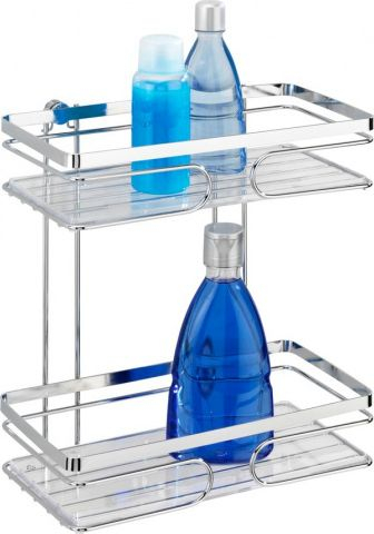 Shportë dushi Wenko Premium, 24 x 27 x 13.5 cm, çelik inox, argjend