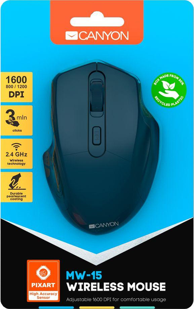 Maus Canyon MW-15, wireless, USB, i kaltërt