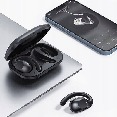 Kufje sportive Bluetooth USAMS EM20, True Wireless, Bluetooth 5.3, të zeza