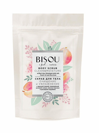 Skrab për trup Bisou Peach, 200 g