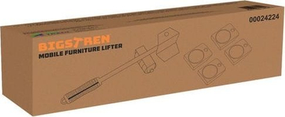 Set levë për ngritje mobiljesh BIGSTREN 24224, 5 në 1, mban deri 150 kg, gri
