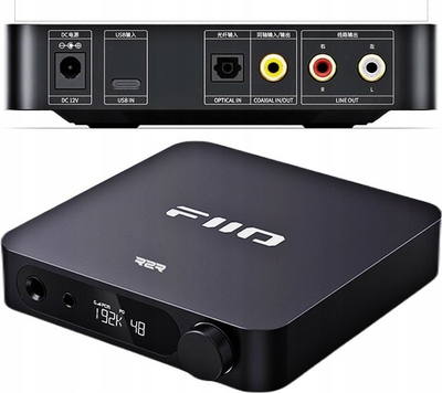 DAC amplifikator FiiO K11, për tavolinë, HIFI R2R, i zi