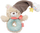 Lodër dridhëse Fehn Bruno Ring, 13cm, për bebe, shumëngjyrëshe