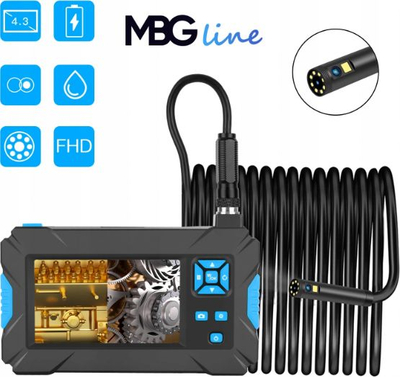 Kamerë inspektuese Duo Endoscope, 10 m, 2x Full HD, 9 LED