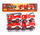 Set vetura zjarrfikëse Midex Fire Brigade, 4 copë, die-cast, shumëngjyrëshe