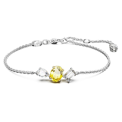 Byzylyk për femra Swarovski Mesmera 5668362, 19.5 cm, i argjendtë/i verdhë