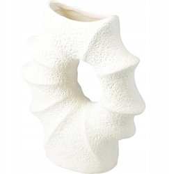 Vazo dekorative Home Styling Collection MURI, porcelan, 21 x 7 x 23.5 cm, e bardhë