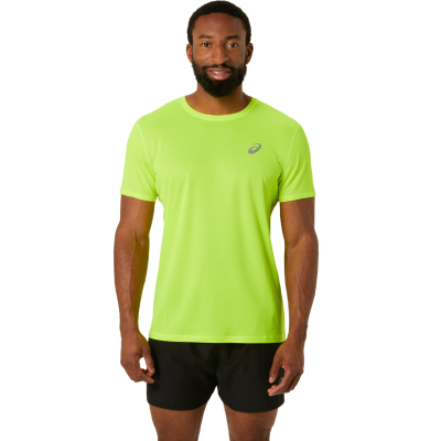 Bluzë sportive Asics Core Short Sleeve, me mëngë të shkurtra, neon jeshile