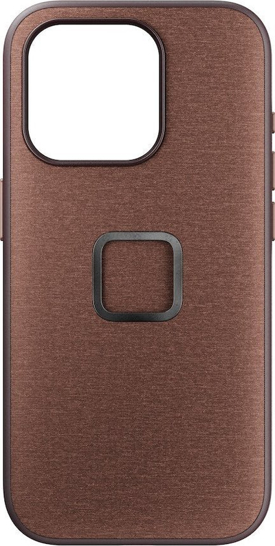 Маска за телефон Peak Design Everyday Case за iPhone 15 Pro, со магнет SlimLink, црвена Redwood