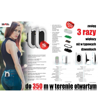 Buton zile pa tela Zamel BULIK II PDH-240, hermetik IP56, për ambient të jashtëm, gri