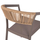 Karrige alumini Miri 56×58×80.5 cm (HM5891.03), bezhë
