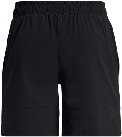 Спортски кратки панталони Under Armour Baseline Woven, за мажи, црни со сиво