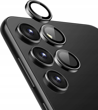 Mbrojtëse xhami për kamera Crong Lens Ring, për Samsung Galaxy S24+, 0.33mm, e zezë