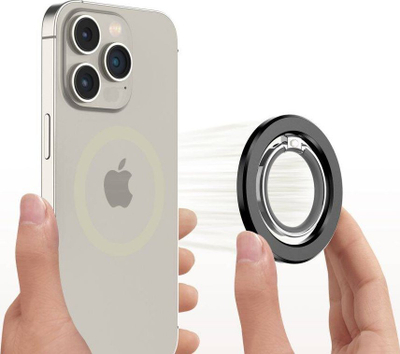 Mbajtëse unazë për telefon Tech-Protect MMR300, MagSafe, e zezë