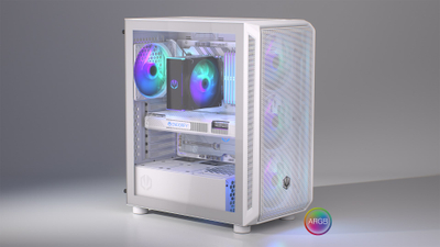 Korpi për PC EY2A018 Arx 500, ATX, ARGB, i bardhë