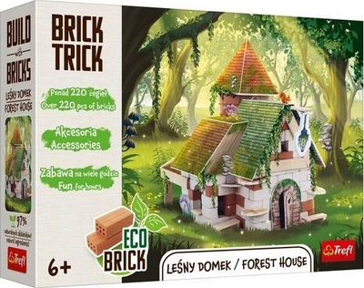 Set ndërtimi Brick Trick Forest House, tulla të vërteta, për kalamaj