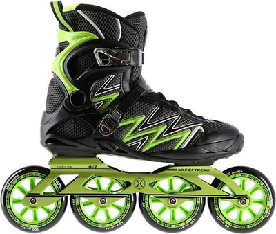 Patina inline Nils Extreme NA8660, nr. 45, ABEC9, e zezë me jeshile