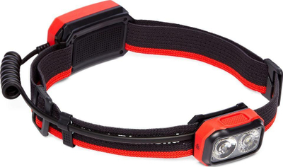 Llambë koke Black Diamond Onsight 375, 375 lumene, IP67, e zezë e kuqe