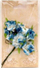Lule dekorative prej stofi Galeria Hobby, 3cm, 6 copë, blu bardhë