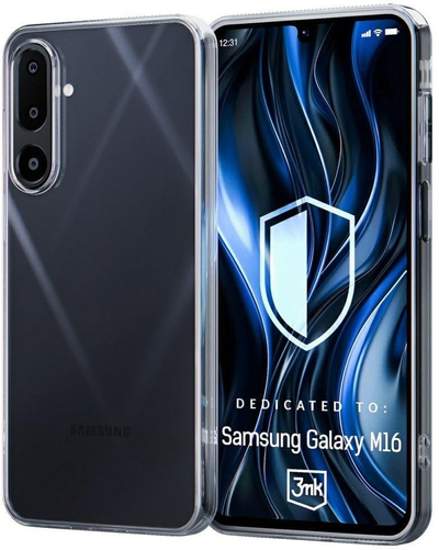 Kалeф за телефон 3MK Clear Case за Samsung Galaxy M16 5G, проѕирен, тенок