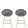Set stolash me tapiceri H112, 2 copë (58 x 87 x 52)