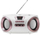 Radio boombox Adler AD 1181, me CD MP3 USB, FM, e bardhë bakri