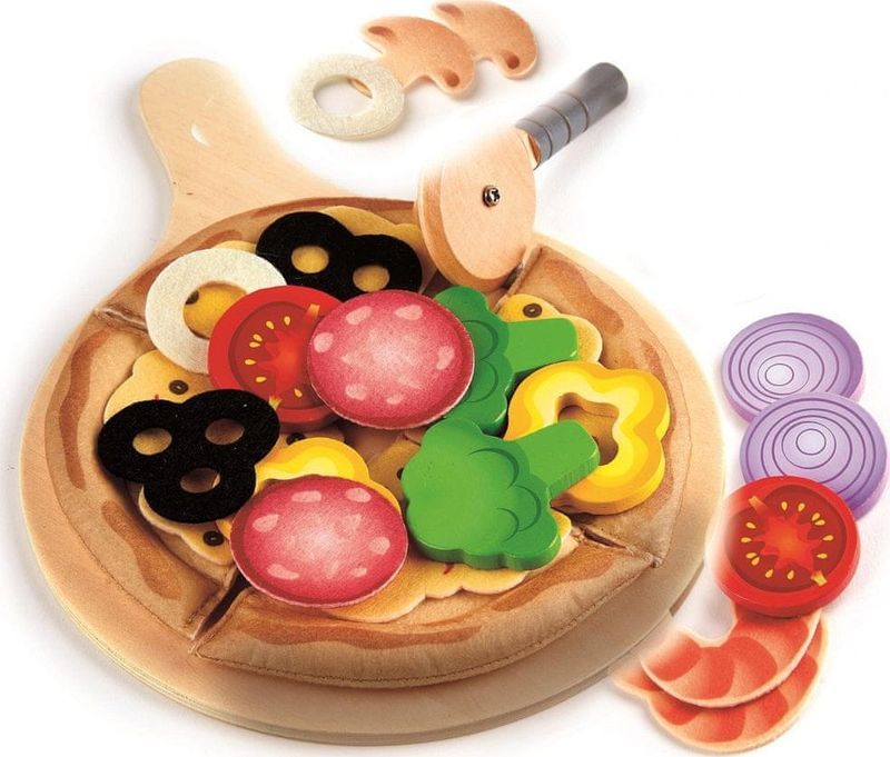 Set loje kuzhine Hape Kitchen Perfect Pizza, 2 në 1 furrë dhe kuti shpërndarjeje, 29 pjesë, shumëngjyrësh