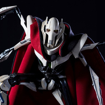 Statujë koleksionare Iron Studios General Grievous Deluxe Star Wars, shkallë 1:10, mantel i kuq