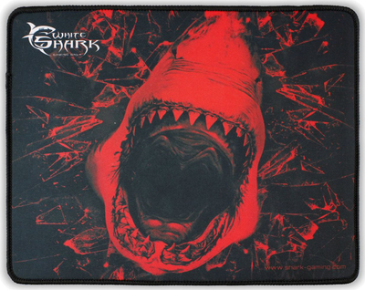 Подлога за глувче гејминг White Shark Skywalker M, 3mm, од гума против лизгање, црна со црвена
