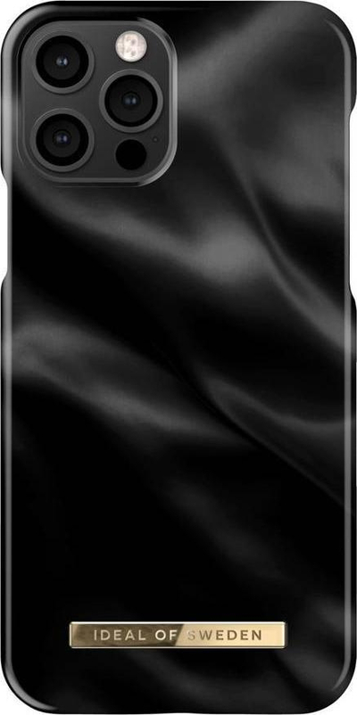 Mbulesë telefoni iDeal Of Sweden IDFCSS21 I2061 312, për iPhone 12 12 Pro, Black Satin, e zezë