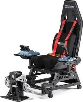 Ulëse simulimi Next Level Racing Flight Seat Pro NLR-S033, kompatibile me HOTAS dhe pedale, e zezë