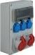 Panel shpërndarës ndërtimi Elektro-Plast RB-1632 65.1632, IP44, 1x16A 1x32A 3x230V, portokalli