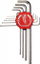 Set çelsash gjashtëkëndorë Milwaukee 4932478621, 9 copë, çelik krom vanadium