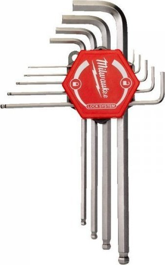 Set çelsash gjashtëkëndorë Milwaukee 4932478621, 9 copë, çelik krom vanadium