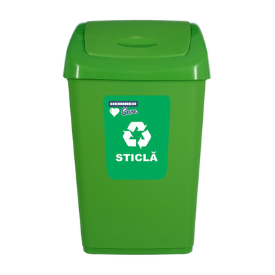 Kosh plehrash Eco Recycling, 35L, plastik, i gjelbër