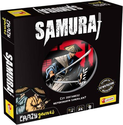 Lojë tavoline Crazy Games Samurai, strategjike, për 2‑4 lojtarë, e zezë