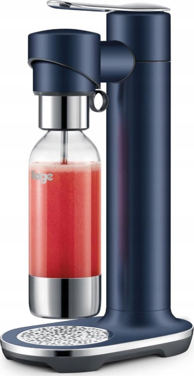 Aparat për gazu pije SAGE The Infizz Fusion, i vogël e i përshtatshëm për në shpi, ngjyrë blu damson