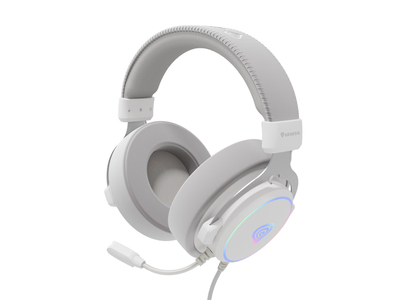 Kufje Genesis Neon 764, USB, të bardha
