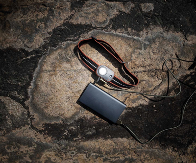 Dritë koke GP Batteries XPLOR PHR16, LED, karikim me micro USB, e zezë me portokalli