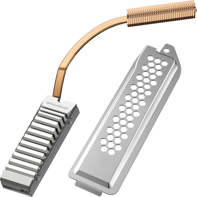 Heatsink SSD M.2 për PS5 Graugear G-PS5HS01-Cov, 2280, me heatpipe, argjendtë