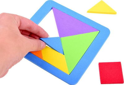 Puzzle shkumëze tangram ZA3343, puzzle logjike, shumëngjyrëshe