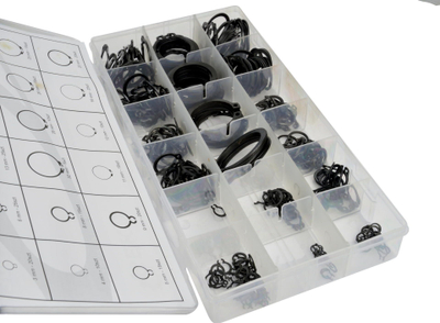 Сет држачки прстени GEKO R1-R19, 300 парчиња, дијаметар 3-32 mm