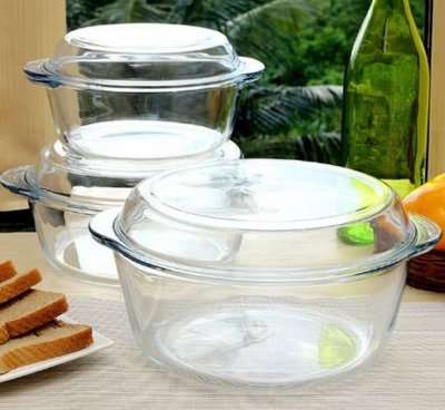 Enë për pjekje Borcam (3 copë), 2.1 L, 1.45 L, 0.84 L