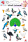 Tatuazhe të larshme për kalamaj Dodo Birds, me zogj, set me shumë ngjyra