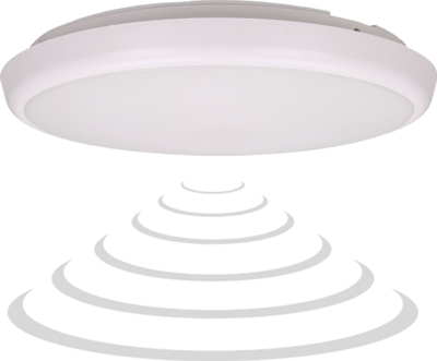 Plafon LED Adviti Round Ceiling, 30x30 cm, me sensor lëvizje, i bardhë