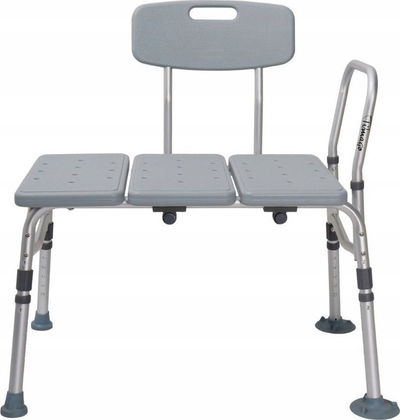Karrige dushi Medokare STOOL005, e rregullueshme, me çantë shpine, e bardhë