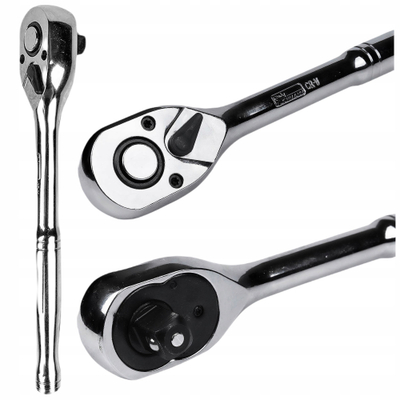 Çelës me klico Steel C8421, 3/8", 72 dhëmbë, krom argjendtë